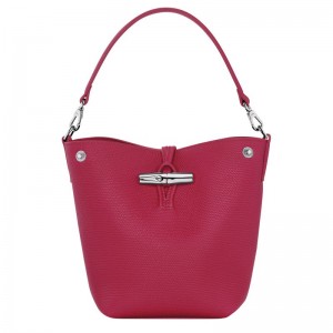 long champ Le Roseau XS Bucket Leather Naisten Crossbody Laukut Beetroot | FILI8963