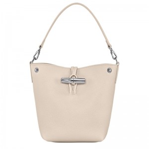 long champ Le Roseau XS Bucket Leather Naisten Crossbody Laukut Paper | FIKO8962