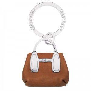 long champ Le Roseaus Leather Naisten Avaimenperät Cognac | FIAH8362