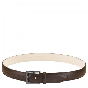 long champ VÉgÉtal Leather Miesten Vyö Mocha | FIIL7080