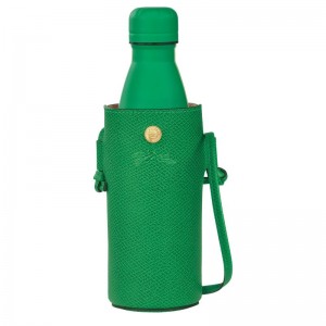 long champ Épure Bottle holder Leather Naisten Pouches Vihreä | FIQM8424