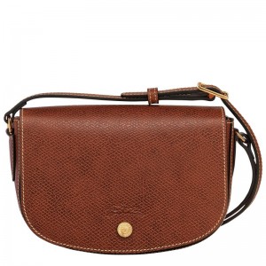 long champ Épure S Leather Naisten Crossbody Laukut Ruskea | FIGS8982