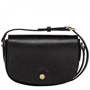 long champ Épure S Leather Naisten Crossbody Laukut Mustat | FIHA8981