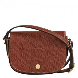 long champ Épure XS Crossbody Leather Naisten Mini Laukut Ruskea | FIPJ9266