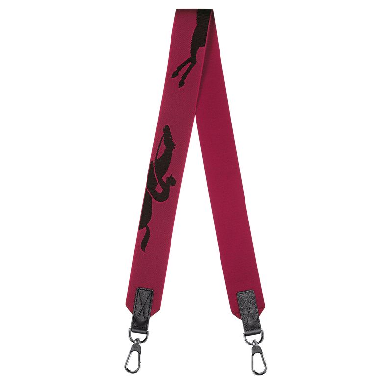 long champ 3D Canvas Naisten Shoulder Straps Beetroot | FIGS7994