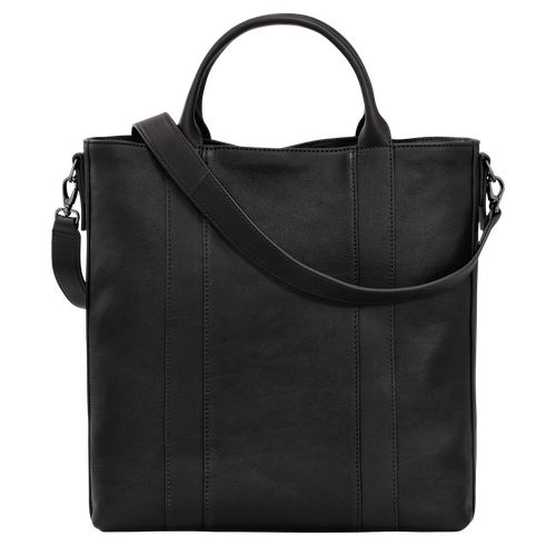 long champ 3D L Tote Leather Miesten Käsilaukku Mustat | FILI7455