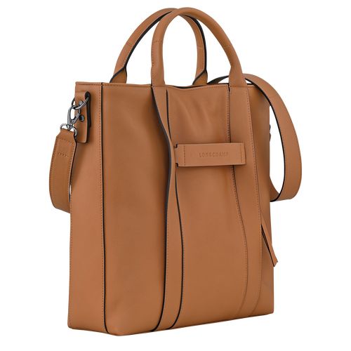 long champ 3D L Tote Leather Miesten Käsilaukku Natural | FIKO7454