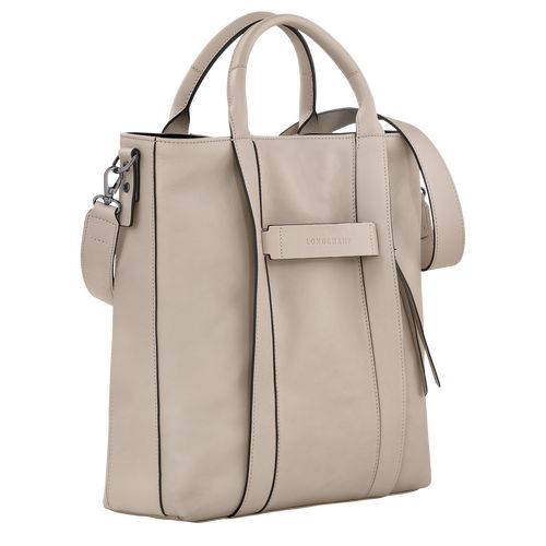 long champ 3D L Tote Leather Miesten Käsilaukku Clay | FIHA7452