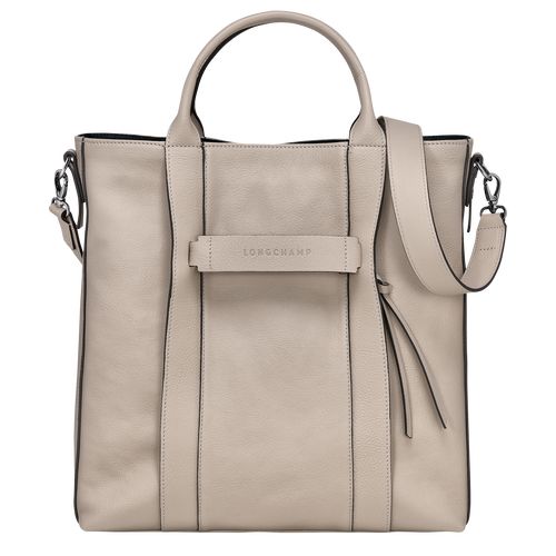 long champ 3D L Tote Leather Miesten Käsilaukku Clay | FIHA7452