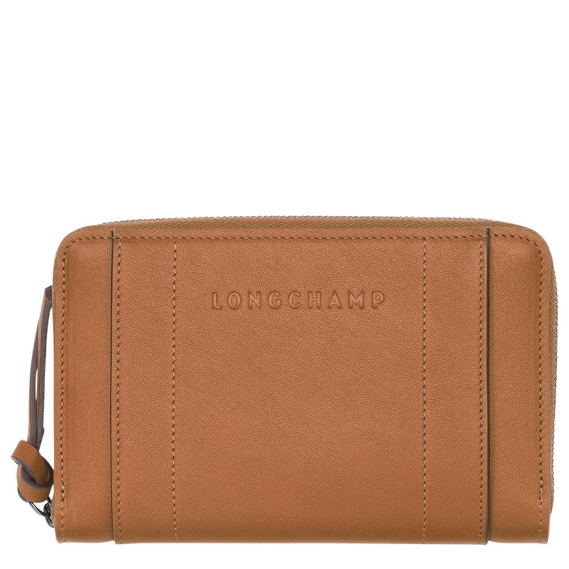 long champ 3D Leather Naisten Lompakko Natural | FITC8585