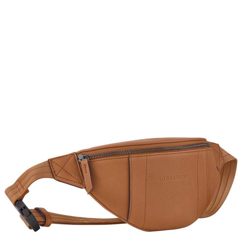 long champ 3D S Leather Miesten Vyölaukku Natural | FIZU7521