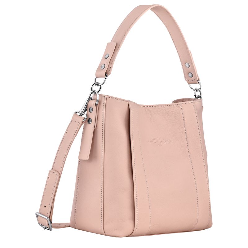 long champ 3D S Leather Naisten Crossbody Laukut Nude | FIWN8995