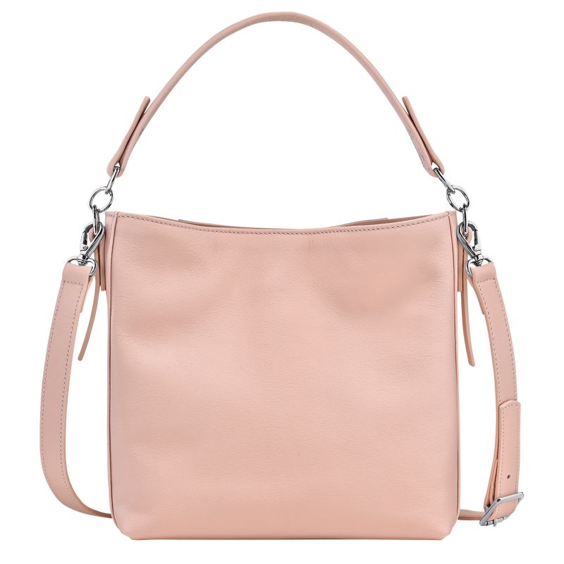 long champ 3D S Leather Naisten Crossbody Laukut Nude | FIWN8995