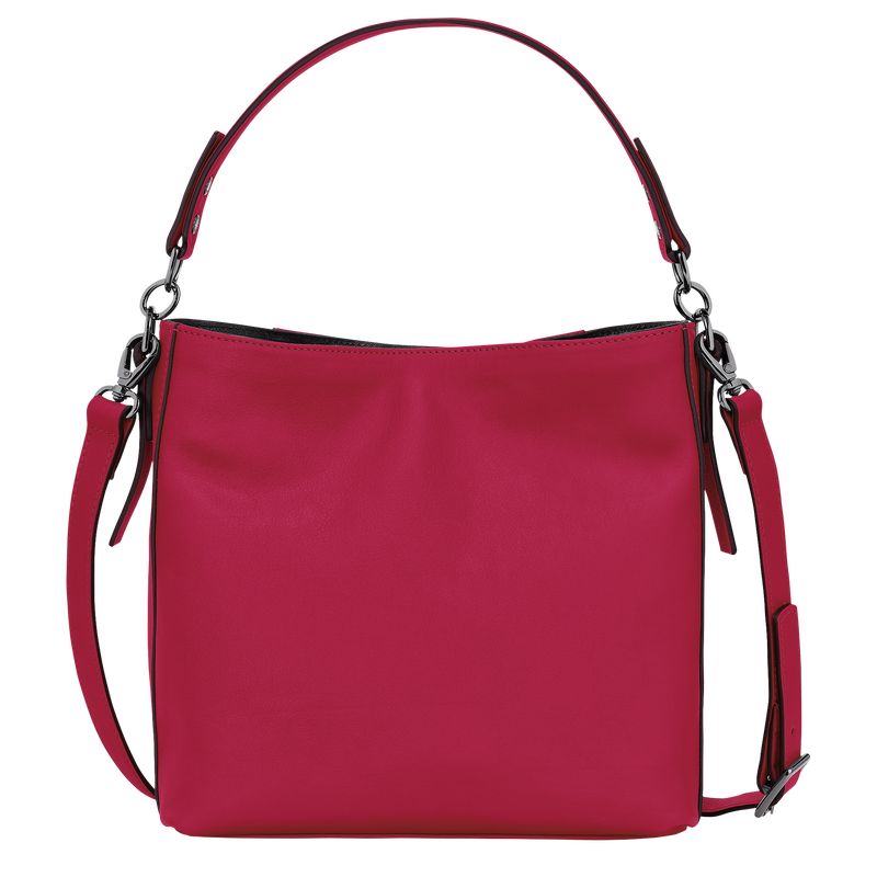 long champ 3D S Leather Naisten Crossbody Laukut Magenta | FIVR8974