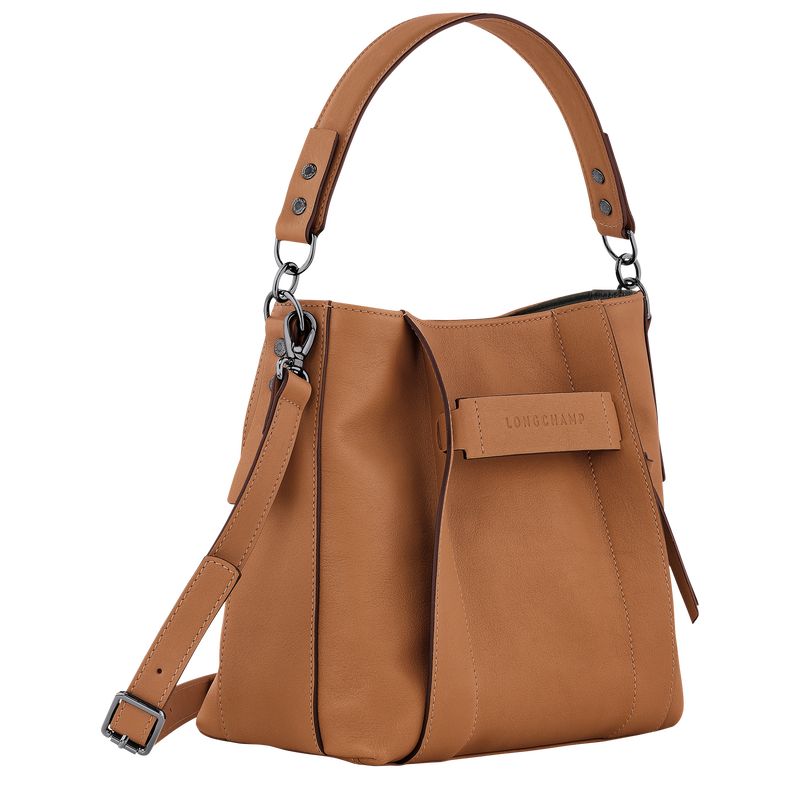 long champ 3D S Leather Naisten Crossbody Laukut Natural | FIMQ8971