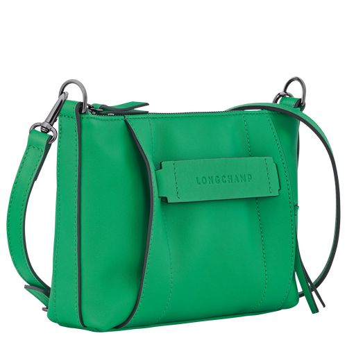 long champ 3D S Leather Naisten Crossbody Laukut Vihreä | FIKO8910