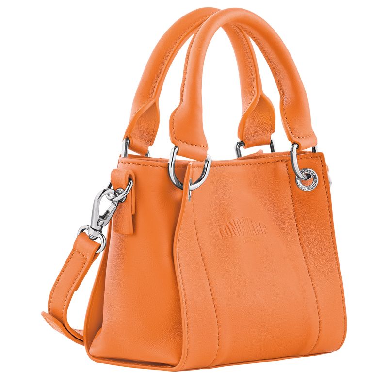 long champ 3D XS Handbag Leather Naisten Mini Laukut Oranssi | FIPJ9370