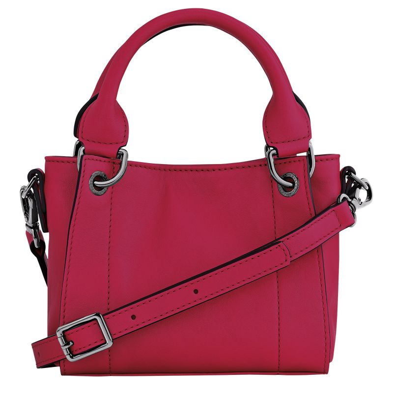 long champ 3D XS Handbag Leather Naisten Mini Laukut Magenta | FIZU9341