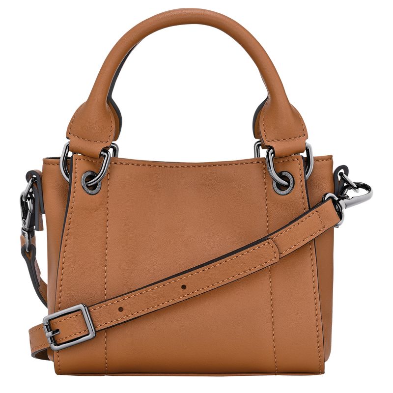 long champ 3D XS Handbag Leather Naisten Mini Laukut Natural | FICT9339