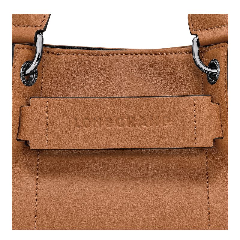 long champ 3D XS Handbag Leather Naisten Mini Laukut Natural | FICT9339