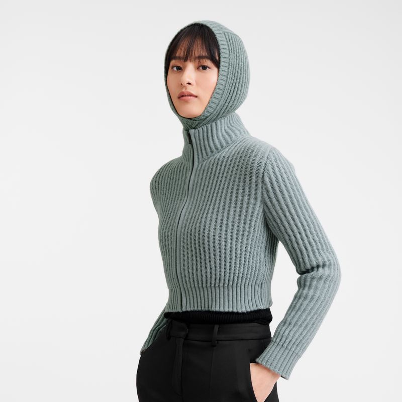 long champ Balaclava Knit Miesten Hatut Celadon | FIKO7003