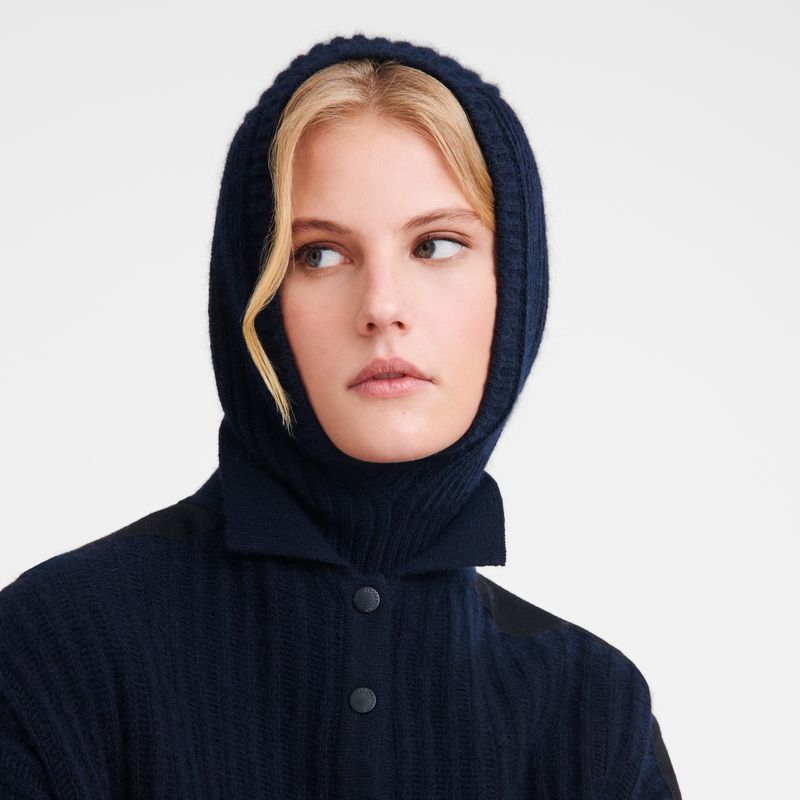 long champ Balaclava Knit Miesten Hatut Laivastonsininen | FIXY7000