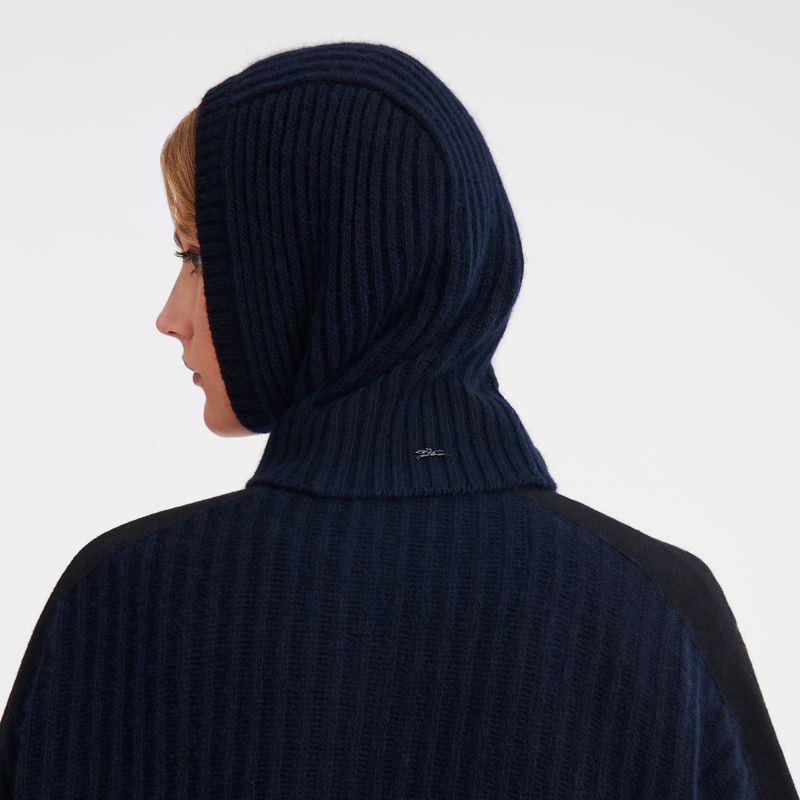 long champ Balaclava Knit Miesten Hatut Laivastonsininen | FIXY7000