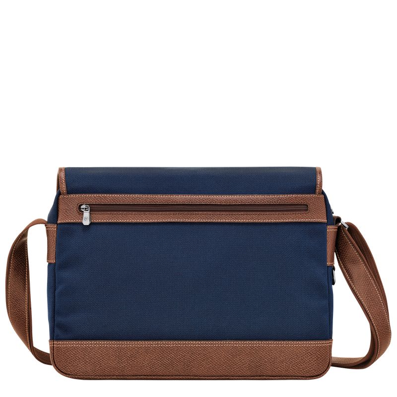 long champ Boxford L Recycled canvas Miesten Crossbody Laukut Sininen | FITC7597