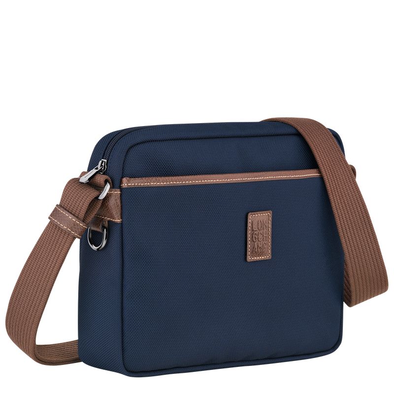 long champ Boxford M Camera Recycled canvas Miesten Crossbody Laukut Sininen | FIEB7595