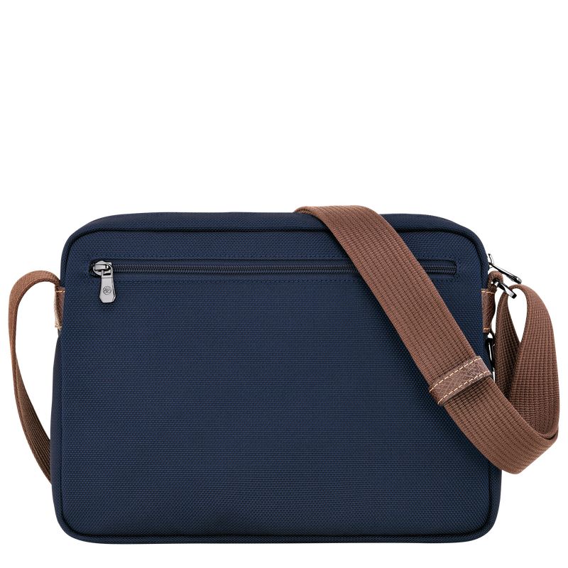 long champ Boxford M Camera Recycled canvas Miesten Crossbody Laukut Sininen | FIEB7595