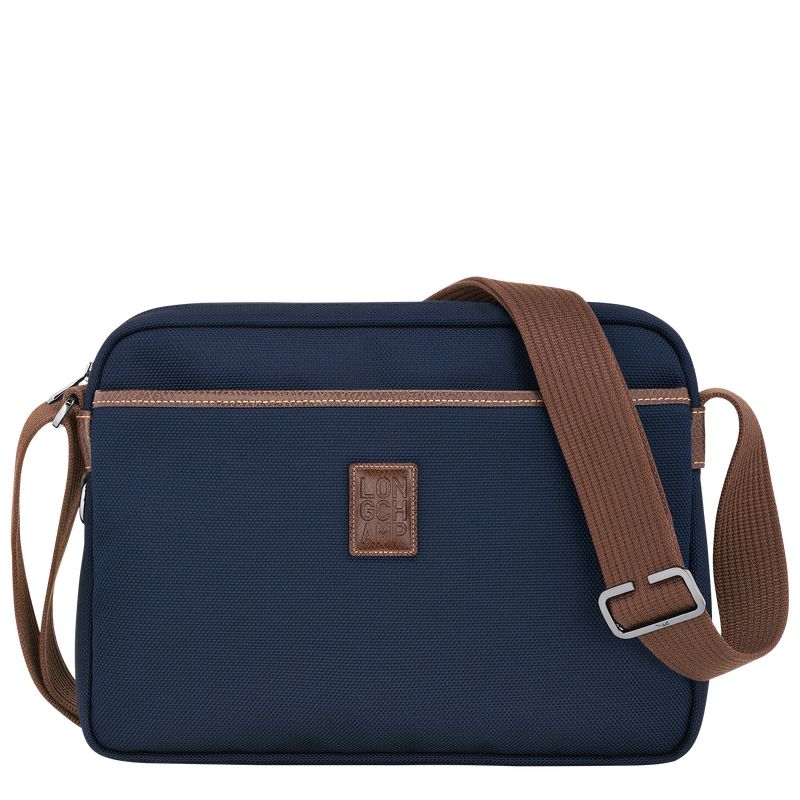 long champ Boxford M Camera Recycled canvas Miesten Crossbody Laukut Sininen | FIEB7595