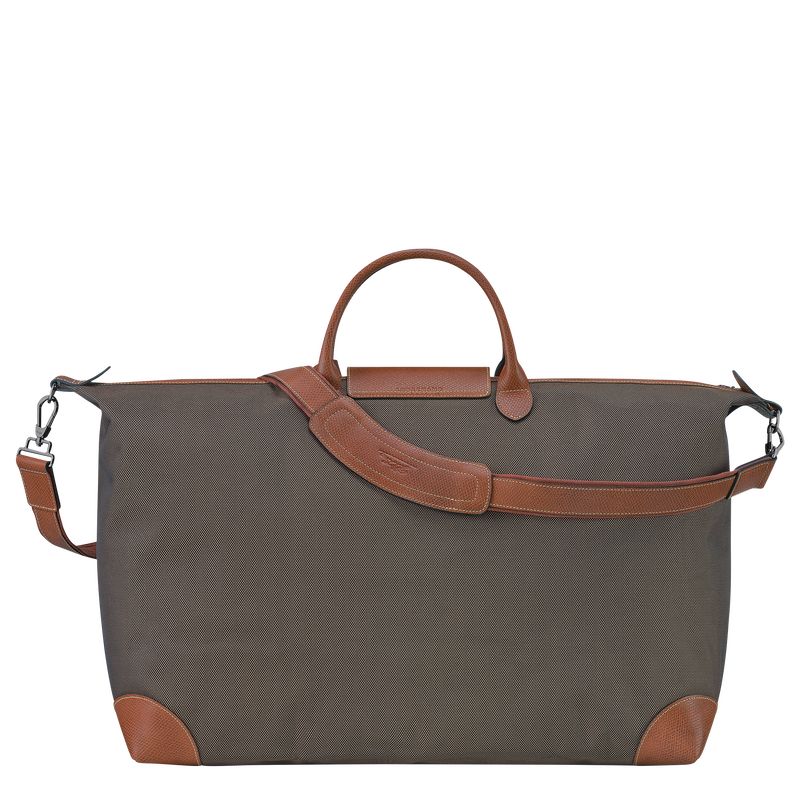 long champ Boxford M Recycled canvas Miesten Matkakassit Ruskea | FIOK7237