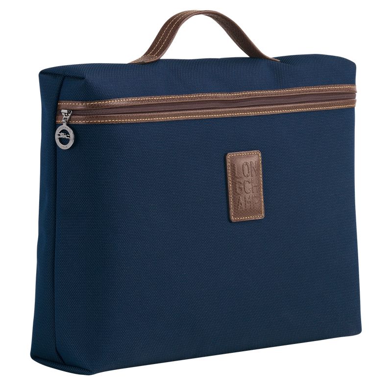 long champ Boxford S Recycled canvas Miesten Salkku Sininen | FIEB7642