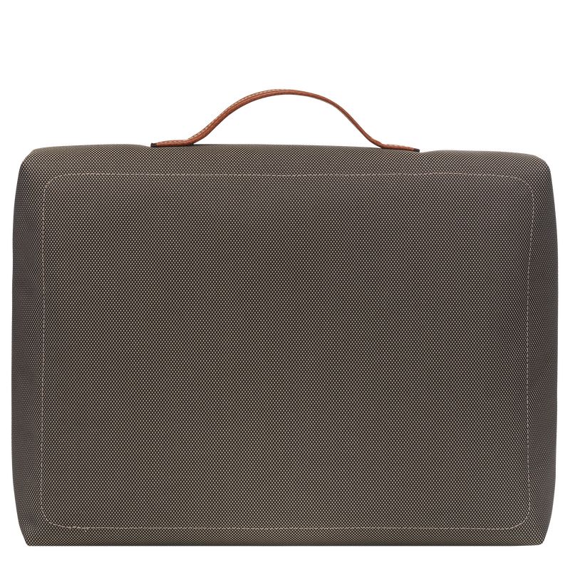 long champ Boxford S Recycled canvas Miesten Salkku Ruskea | FINW7617