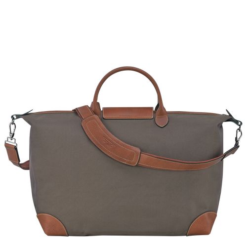 long champ Boxford S Recycled canvas Miesten Matkakassit Ruskea | FIOK7220