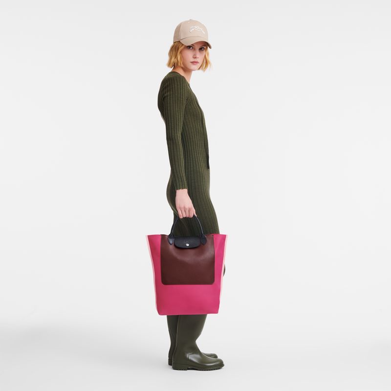 long champ Cabas M Tote Canvas Miesten Käsilaukku Magenta | FISG7477