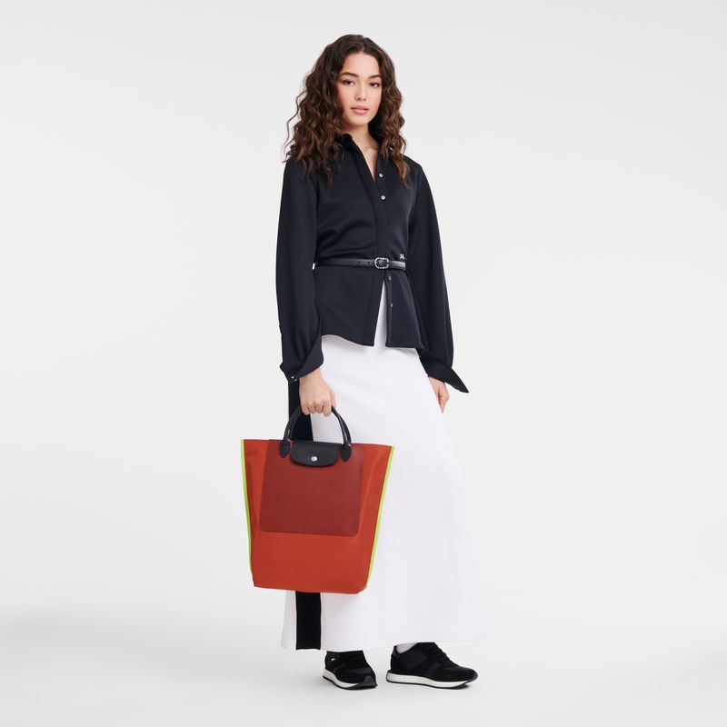 long champ Cabas M Tote Canvas Miesten Käsilaukku Paprika | FIDF7476