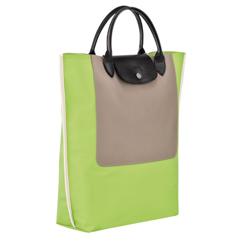 long champ Cabas M Tote Canvas Miesten Käsilaukku Vihreä Vaalean | FIGS7474