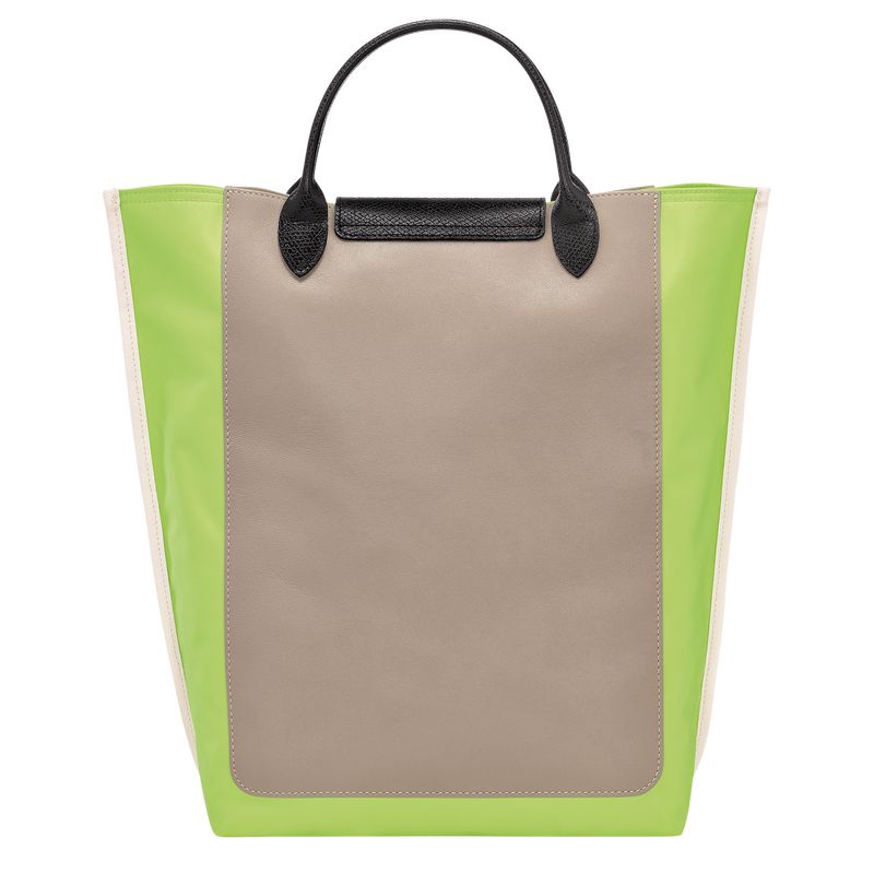 long champ Cabas M Tote Canvas Miesten Käsilaukku Vihreä Vaalean | FIGS7474