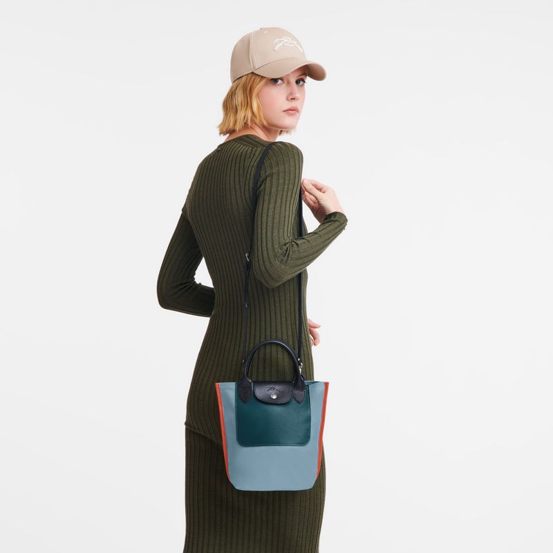 long champ Cabas XS Tote Canvas Miesten Käsilaukku Sininen | FIXY7468