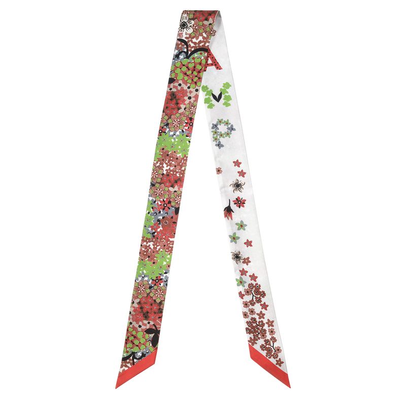 long champ Collier de fleurs Bandeau Silk Naisten Panta Paprika | FIGS8179