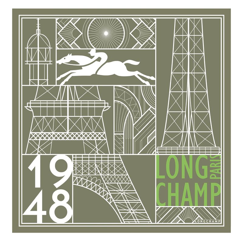 long champ Eiffel Tower 1948 Silk 50 OTHER Naisten Huivit Artichoke | FIPJ8103