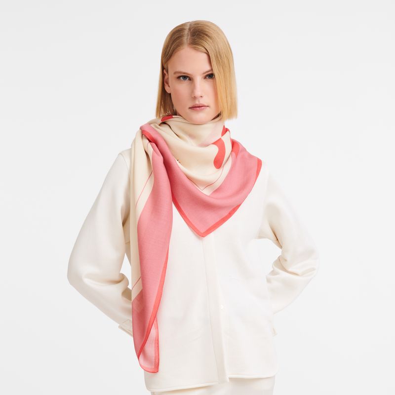 long champ Esquisse Shawl Wool blend Naisten Stoles Nude | FIBE8089