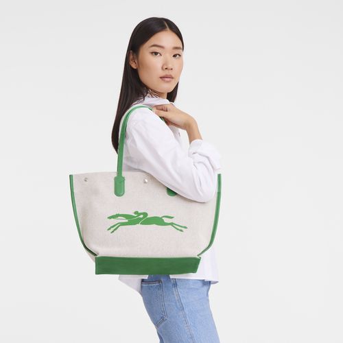 long champ Essential L Tote Canvas Naisten Olkalaukku Vihreä | FISG8829