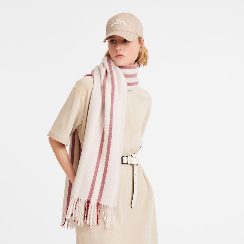 long champ Flocons Wool blend Naisten Stoles Nude | FIPJ8070