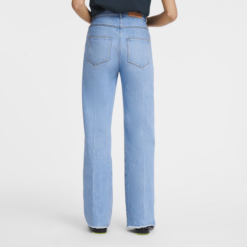 long champ Jean's Denim Naisten Housut Sininen | FIRV7700