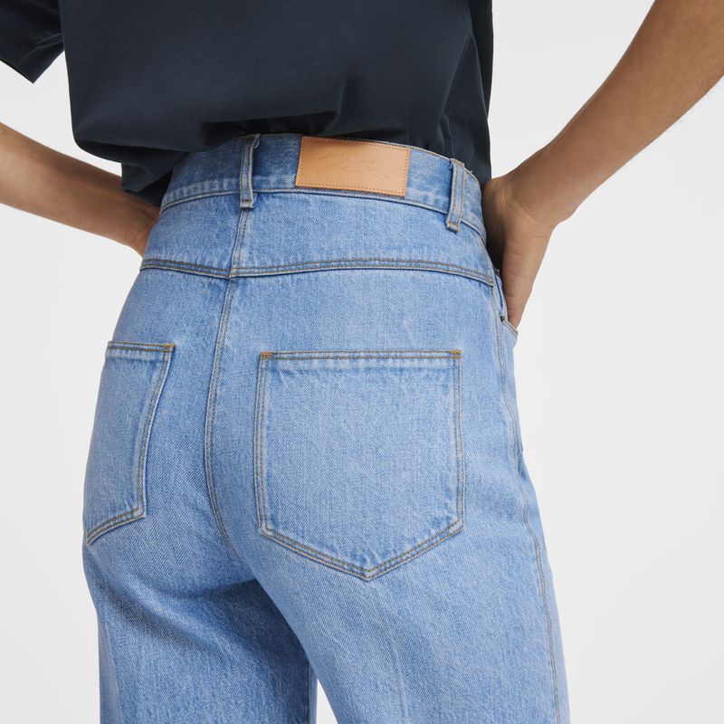 long champ Jean's Denim Naisten Housut Sininen | FIRV7700