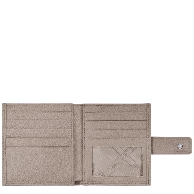 long champ Le FoulonnÉ Compact Leather Naisten Lompakko Turtledove | FIEB8583