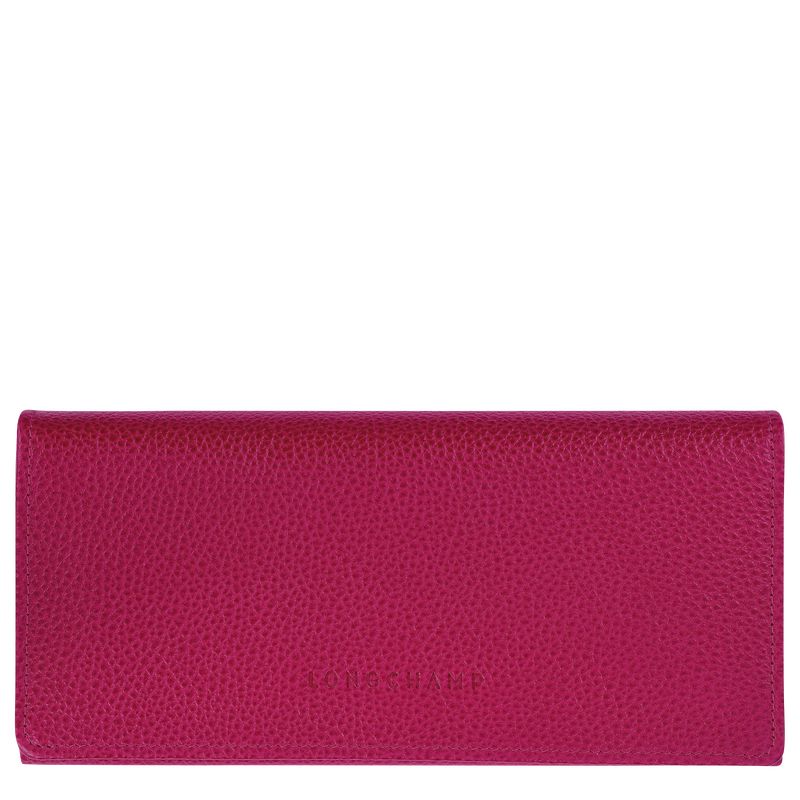 long champ Le FoulonnÉ Continental Leather Naisten Lompakko Beetroot | FINW8556