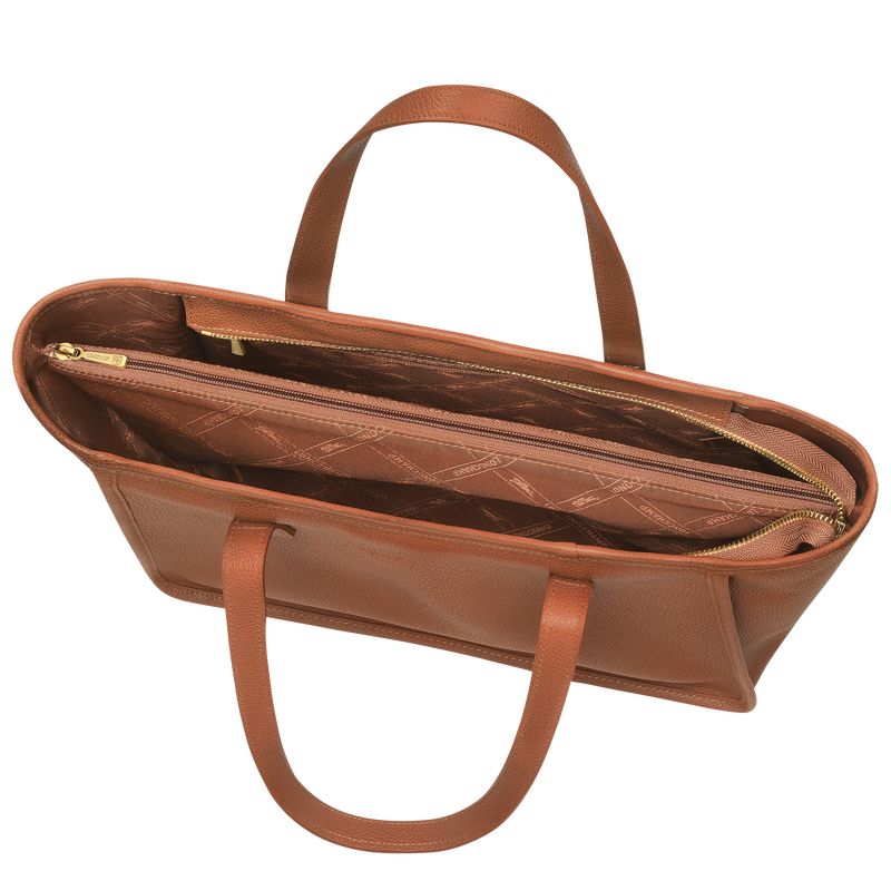 long champ Le FoulonnÉ L Tote Leather Naisten Olkalaukku Caramel | FINW8865